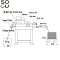 SOGUTECH hydraulic rubber die cutting machine automatic punching machine